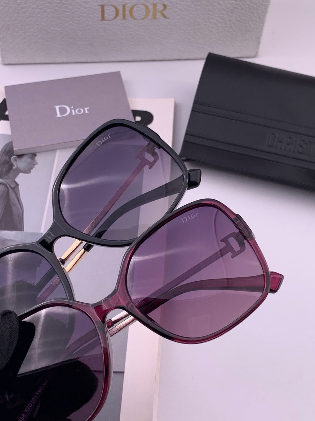 Dior D8266 Polarized Fashion Pink Lens Sunglasses for Men & Women - 465314 - detail image 4