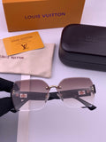 Louis Vuitton L9261 Square Black Lens Sunglasses for Men & Women - 464707