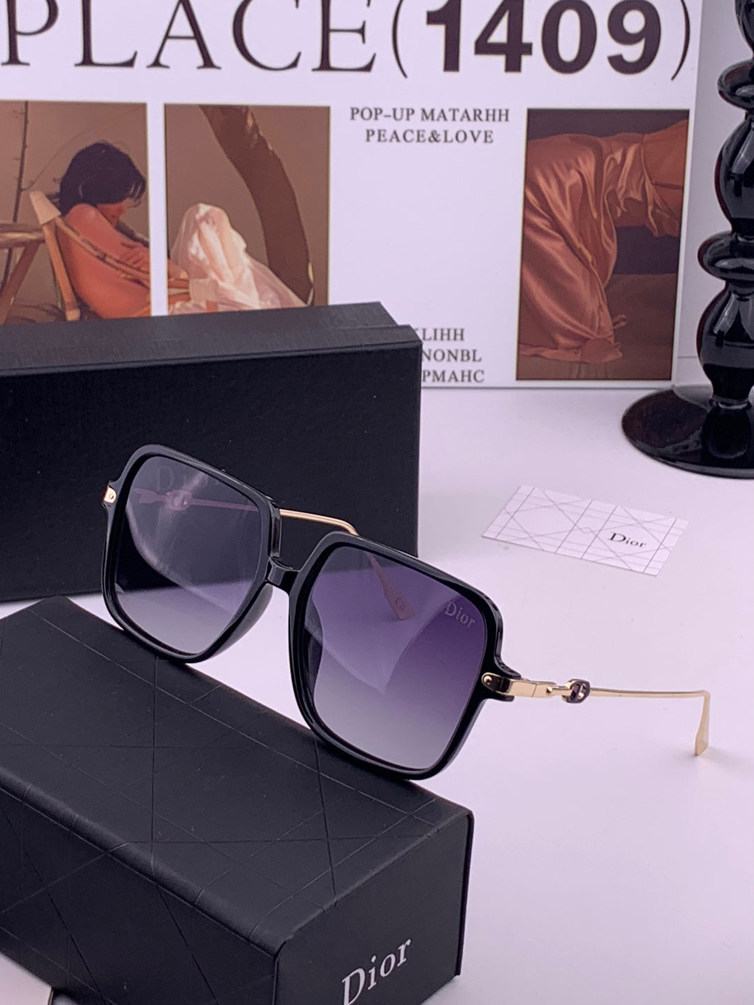 Dior CD3203 Polarized Fashion Gold Lens Sunglasses for Men & Women - 465319