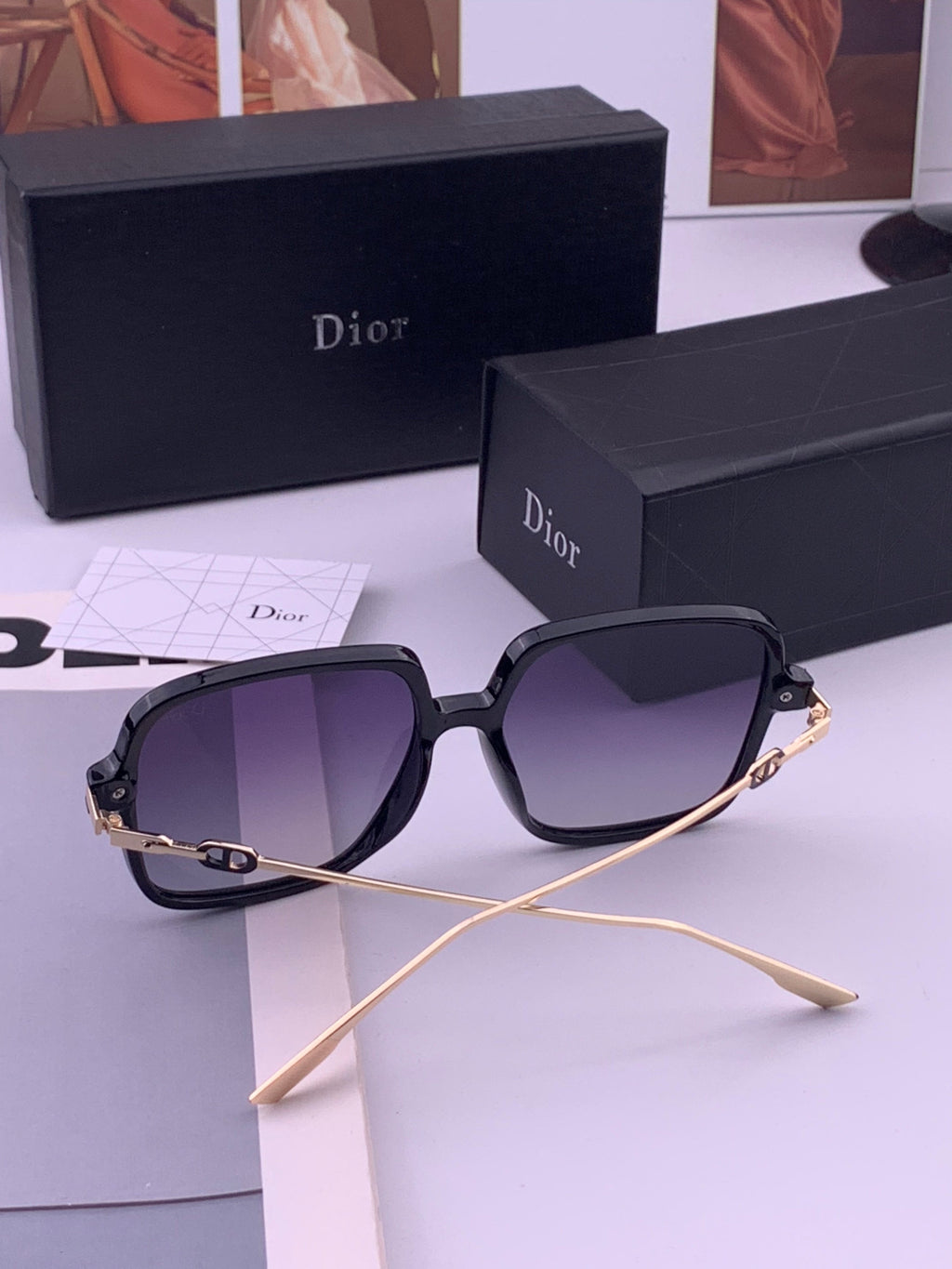 Dior CD3203 Polarized Fashion Gold Lens Sunglasses for Men & Women - 465319 - detail image 6