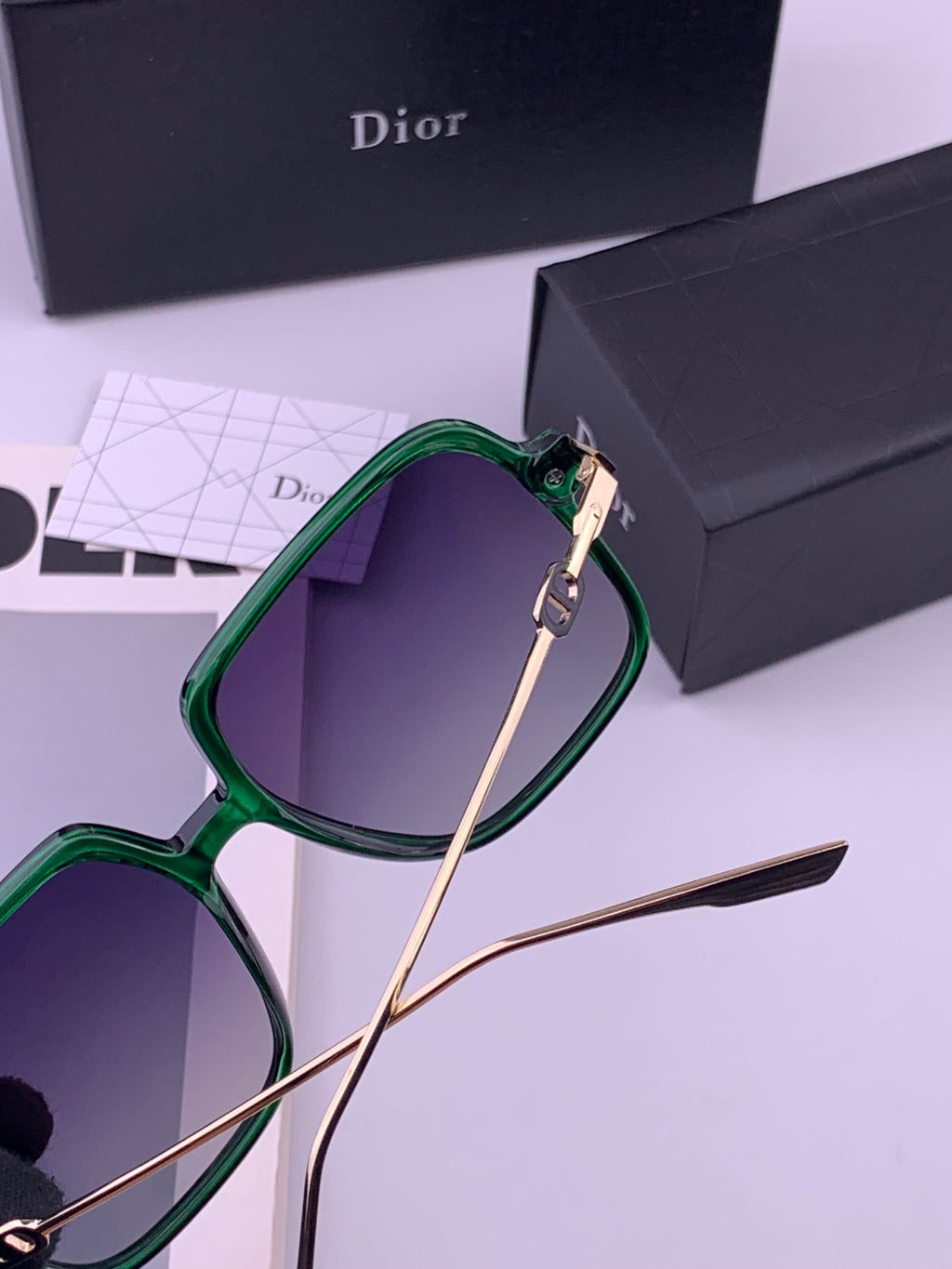 Dior CD3203 Polarized Fashion Gold Lens Sunglasses for Men & Women - 465320 - detail image 3