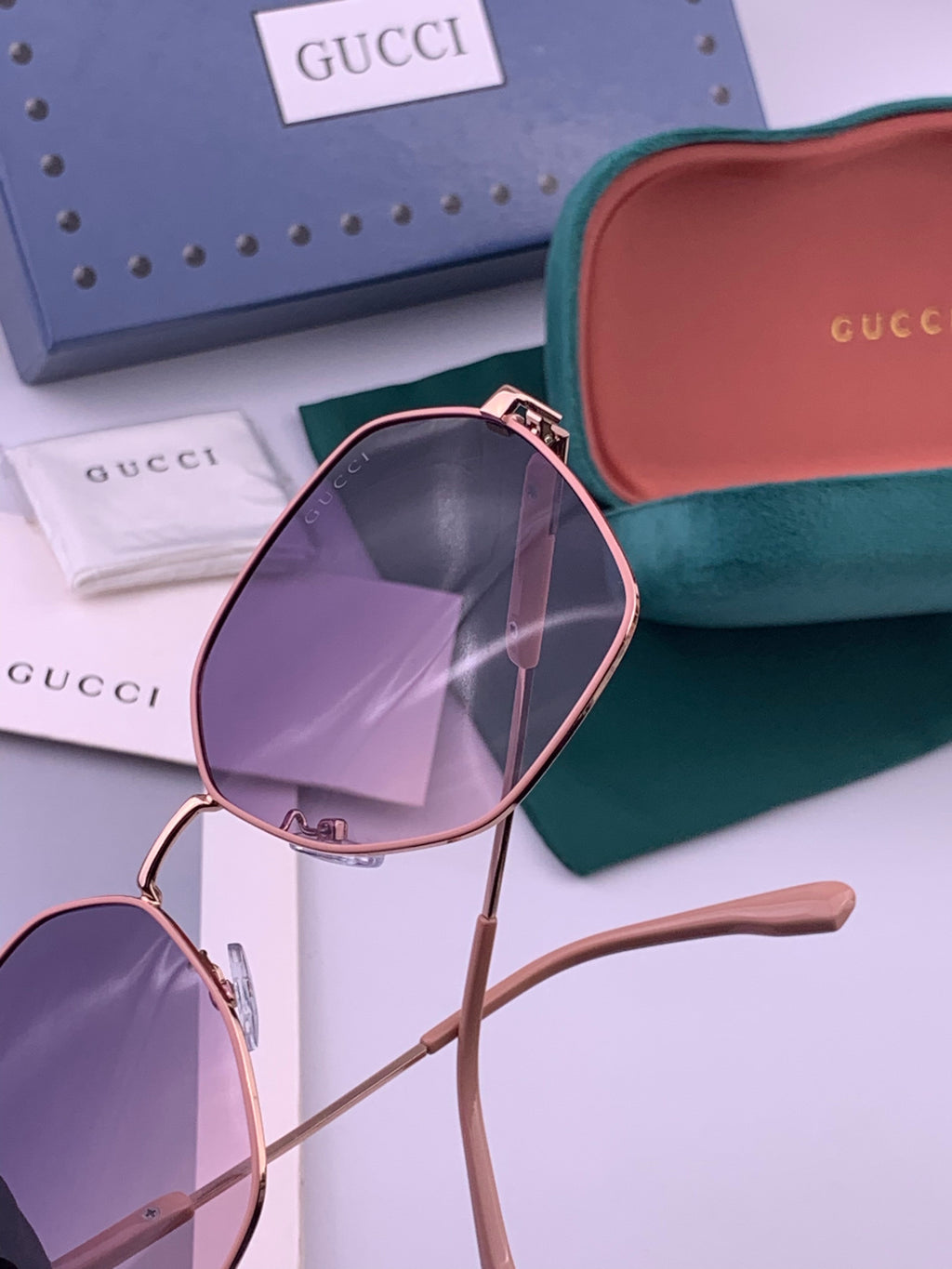 Gucci G9822 Polarized Oversized Brown Lens Sunglasses for Men & Women - 464912 - detail image 5