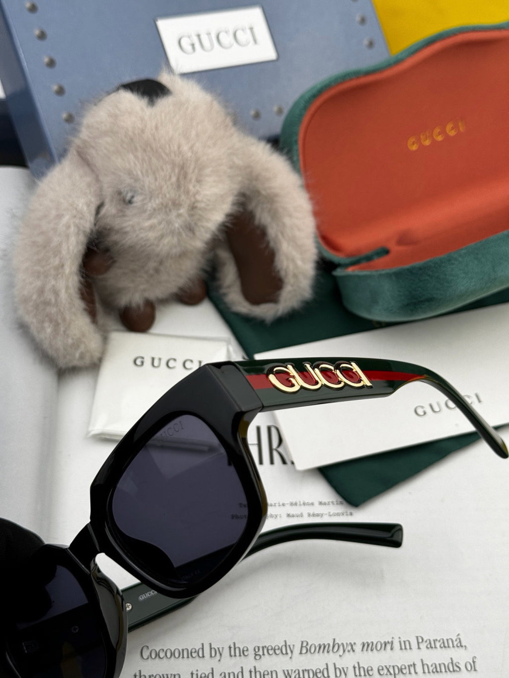 Gucci G1232 Square Black Lens Sunglasses for Men & Women - 464917 - detail image 5