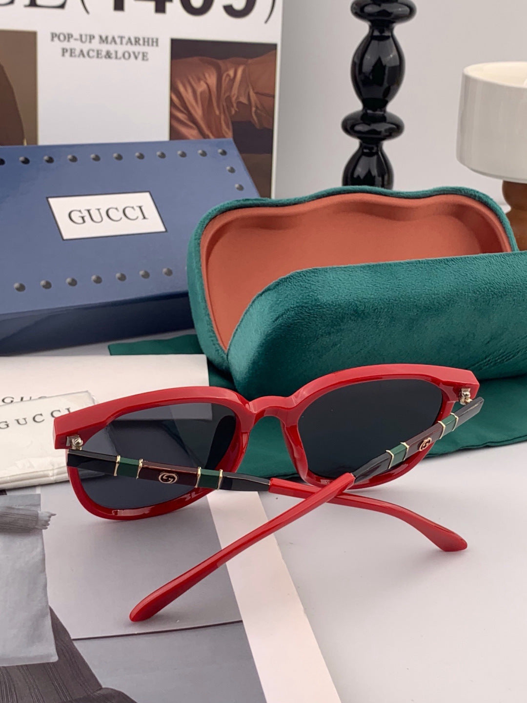 Gucci G15501 Polarized Round Gold Lens Sunglasses for Men & Women - 464890 - detail image 4