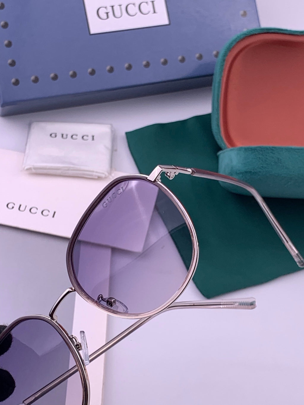 Gucci G3825 Polarized Square Brown Lens Sunglasses for Women - 464892 - detail image 3