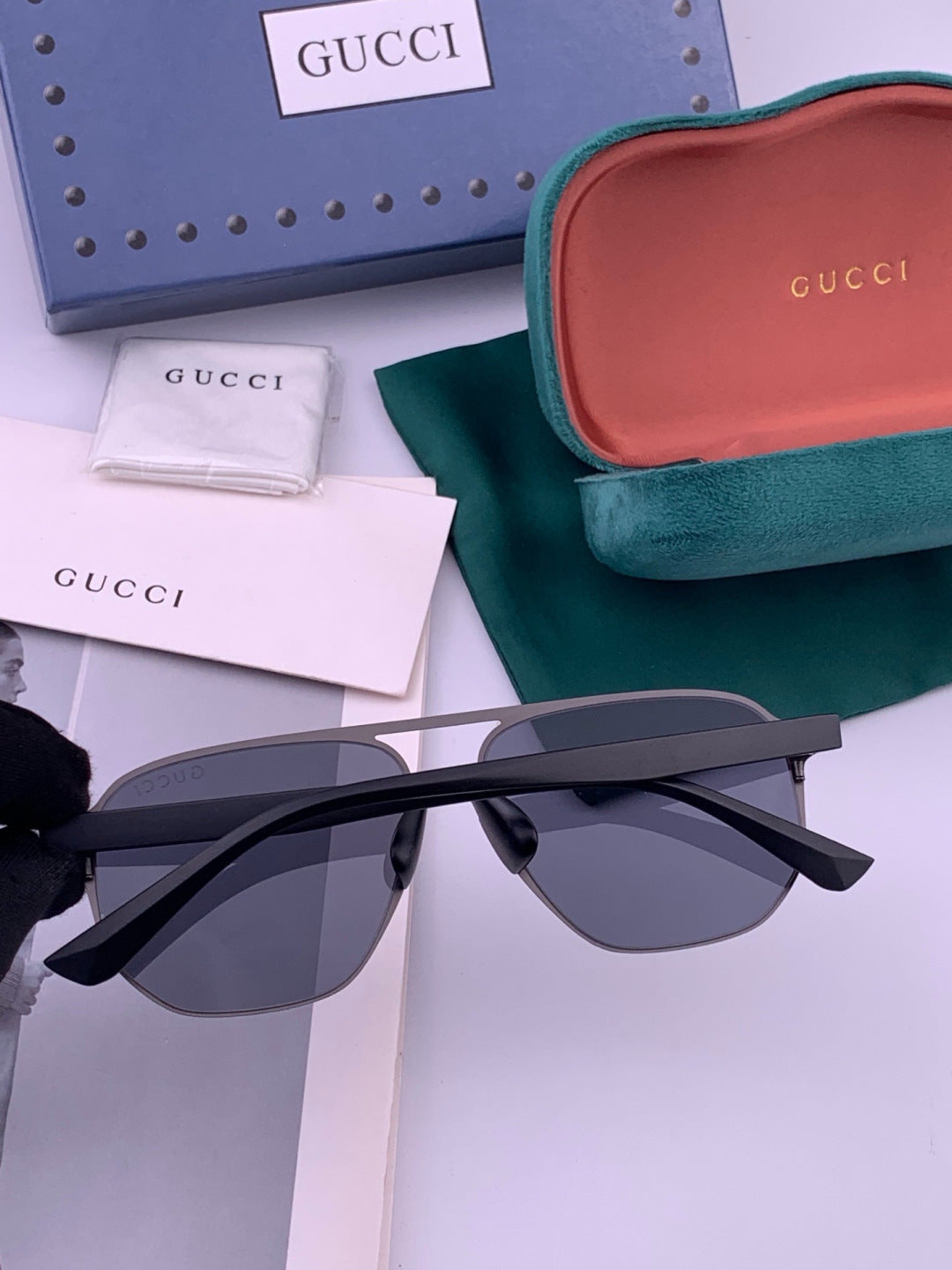 Gucci G2807 Polarized Aviator Brown Lens Sunglasses for Men - 464876 - detail image 4