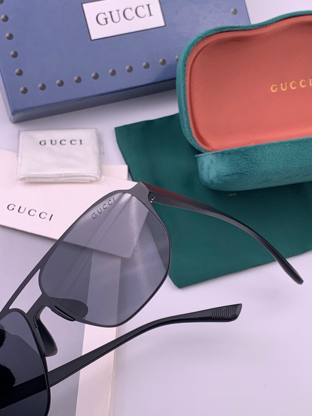 Gucci G2807 Polarized Aviator Gold Lens Sunglasses for Men - 464877 - detail image 3