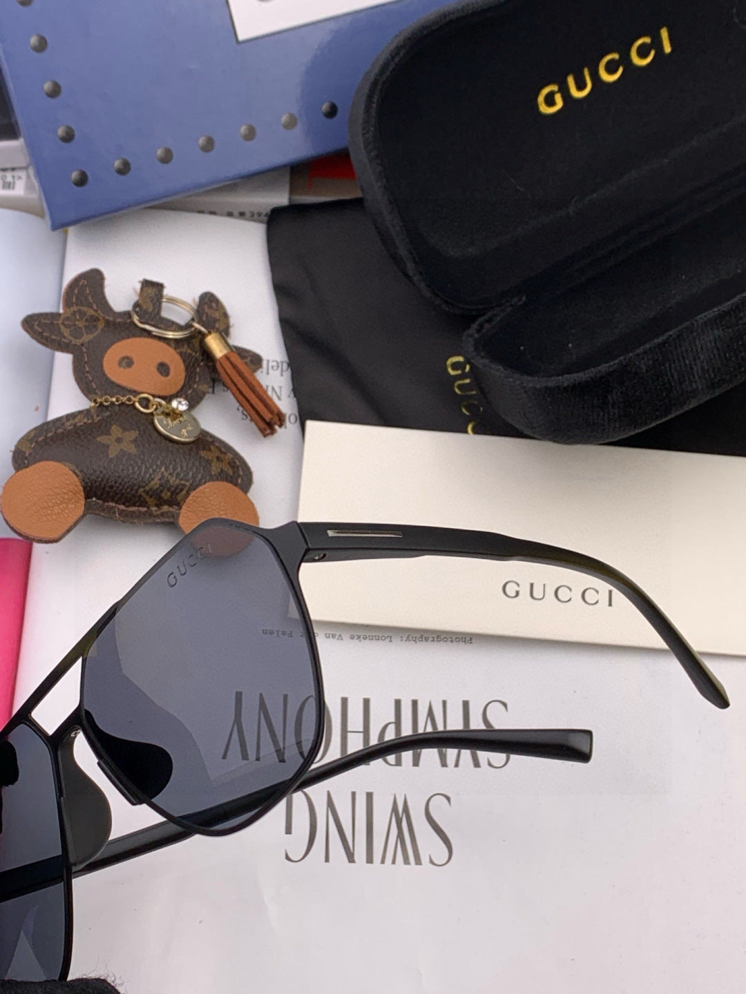 Gucci G3807 Polarized Aviator Brown Lens Sunglasses for Men - 464885 - detail image 5