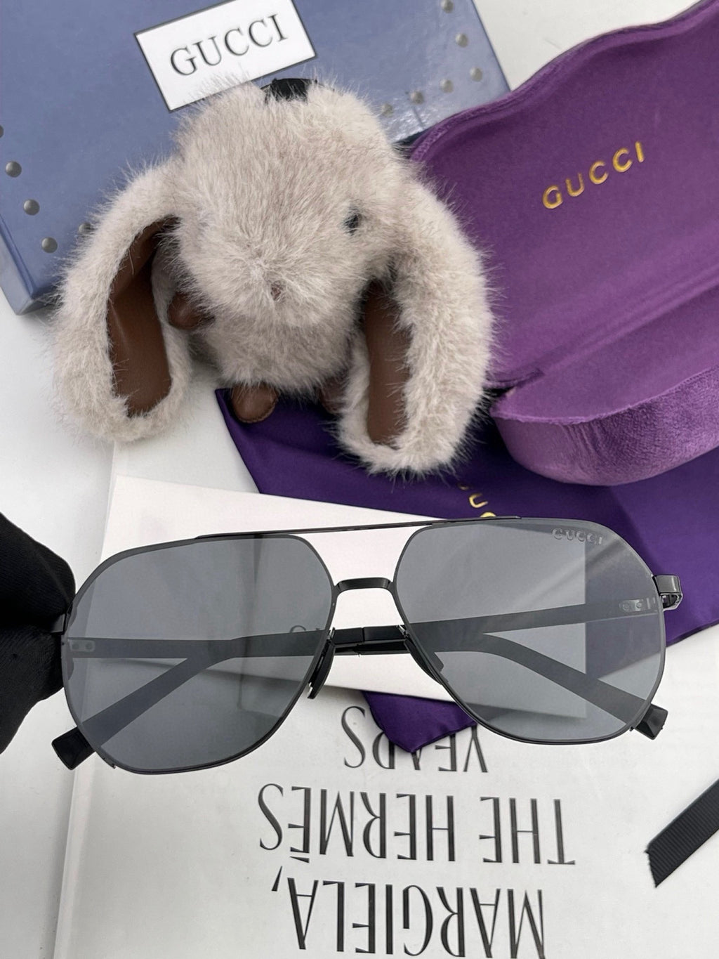 Gucci G2881 Polarized Aviator Gold Lens Sunglasses for Men - 464886