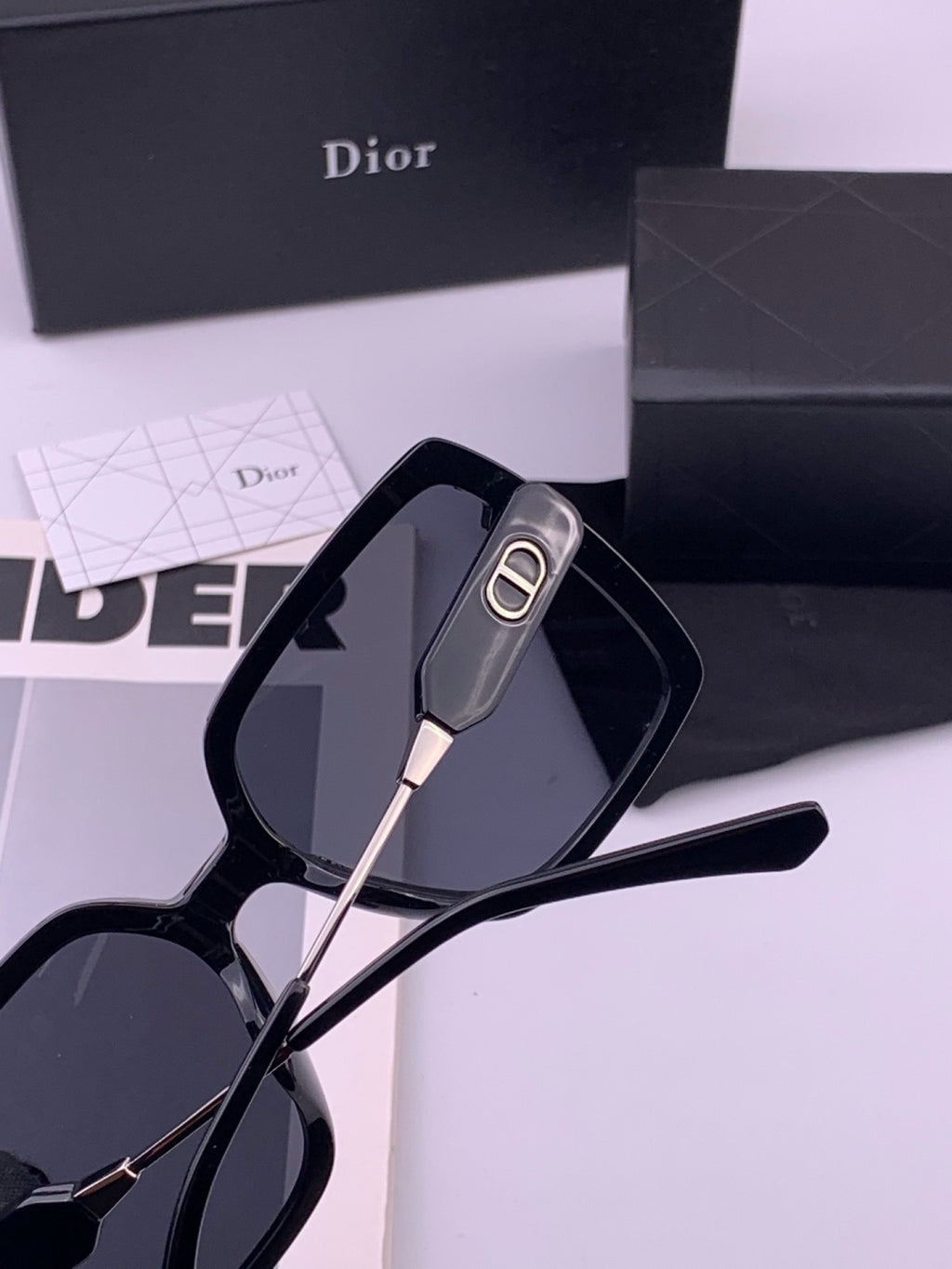Dior CD6305 Polarized Square Gold Lens Sunglasses for Women - 486820 - detail image 5