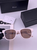 Dior D8913 Polarized Square Red Lens Sunglasses for Men & Women
