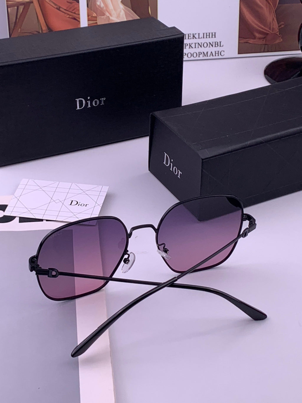 Dior CD2303 Fashion Brown Lens Sunglasses for Men & Women - detail image 6