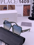 Dior CD4780 Polarized Square Blue Lens Sunglasses for Women