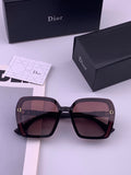 Dior CD3290 Polarized Square Gold Lens Sunglasses for Women