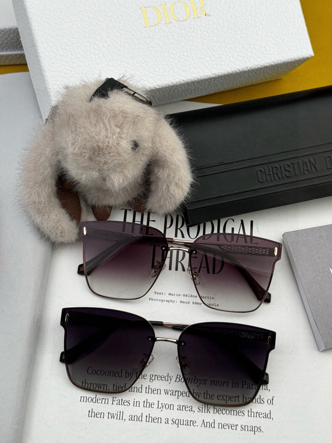 Dior CD9640 Polarized Rimless Black Lens Sunglasses for Men & Women - detail image 6