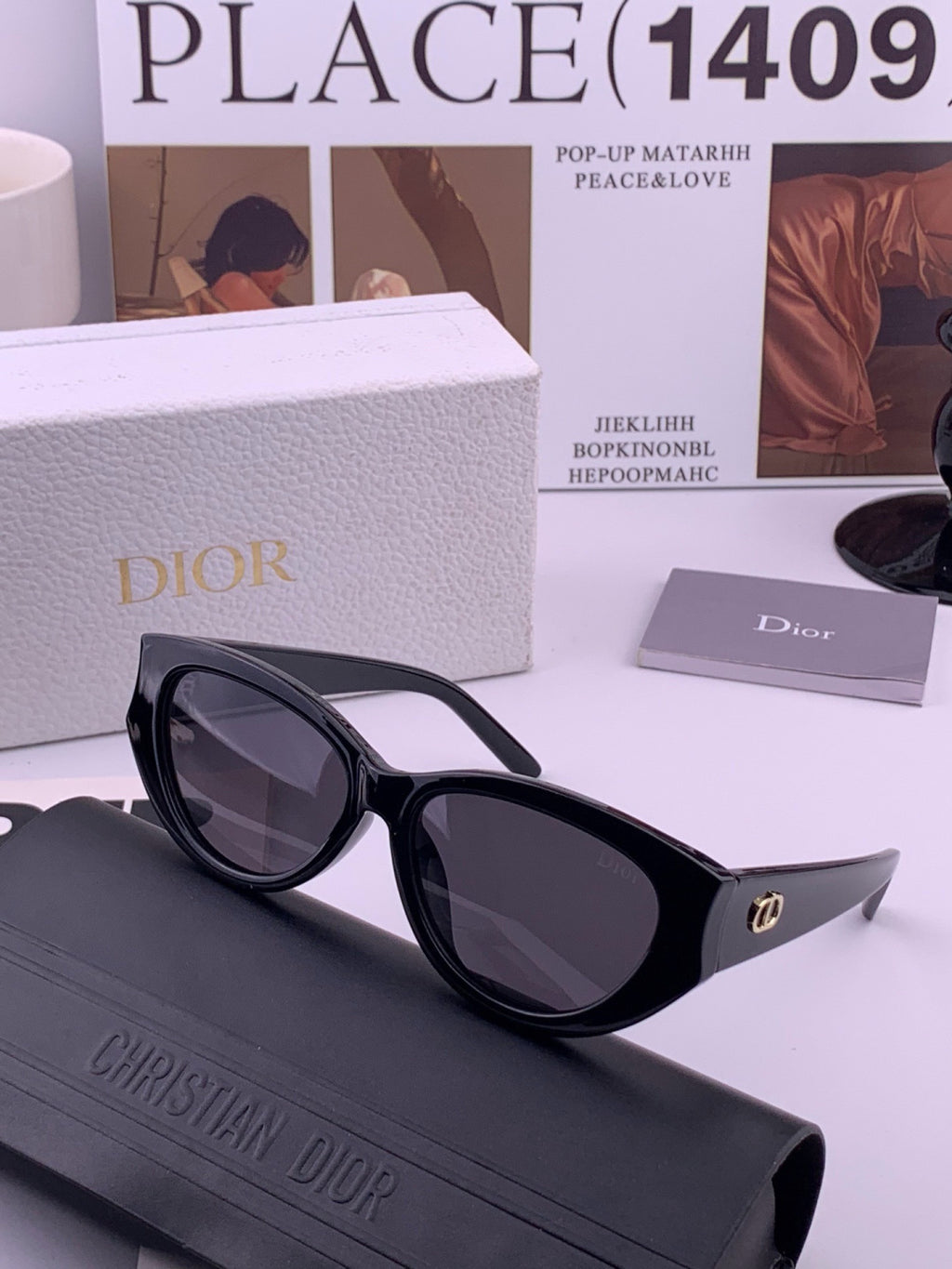 Dior CD7820 Polarized Fashion Orange Lens Sunglasses for Women - detail image 2