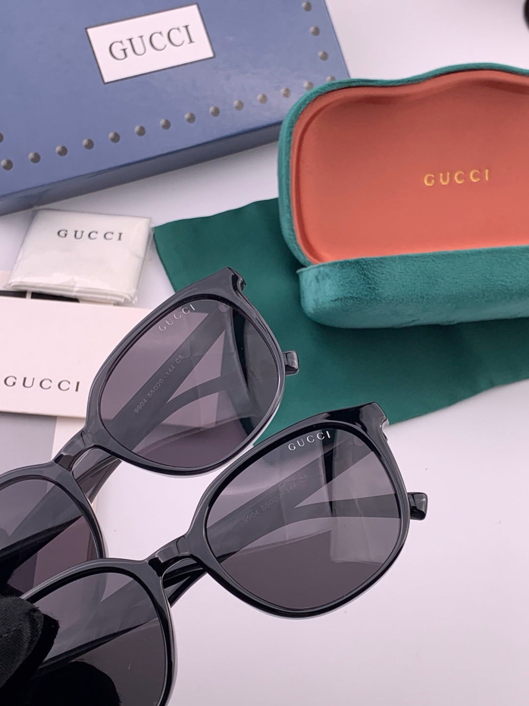 Gucci G4990 Polarized Square Orange Lens Sunglasses for Women - detail image 4