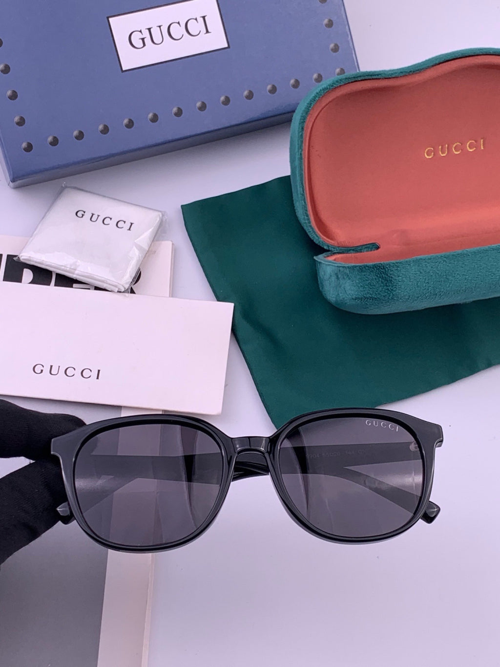 Gucci G4990 Polarized Square Orange Lens Sunglasses for Women