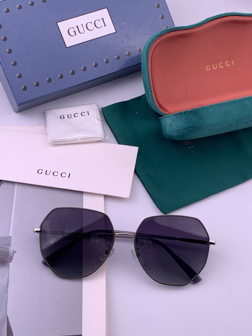Gucci G1251 Polarized Round Brown Lens Sunglasses for Women - detail image 7