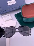 Gucci 5327 Polarized Aviator Gold Lens Sunglasses for Men & Women - 493236