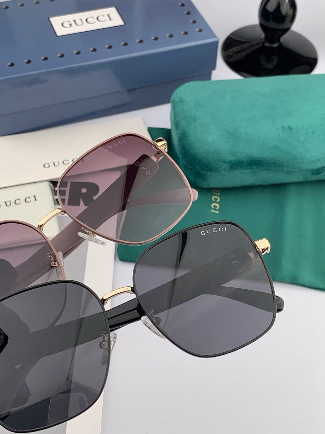 Gucci G9388 Round Brown Lens Sunglasses for Men & Women - detail image 5