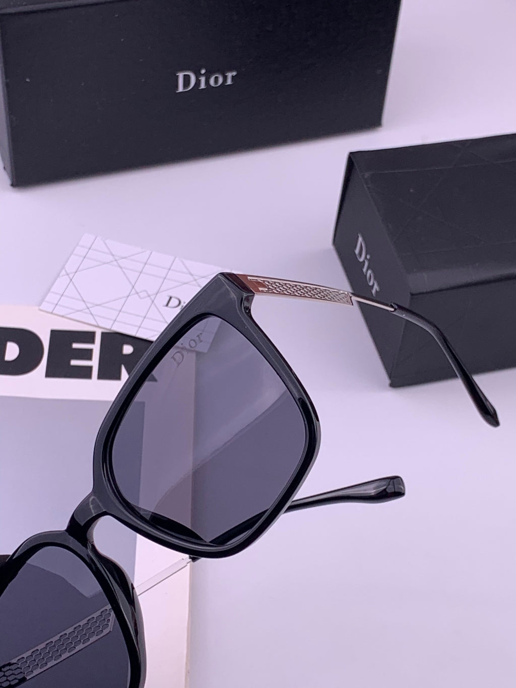 Dior CD35511 Polarized Square Brown Lens Sunglasses for Women - 486901 - detail image 3