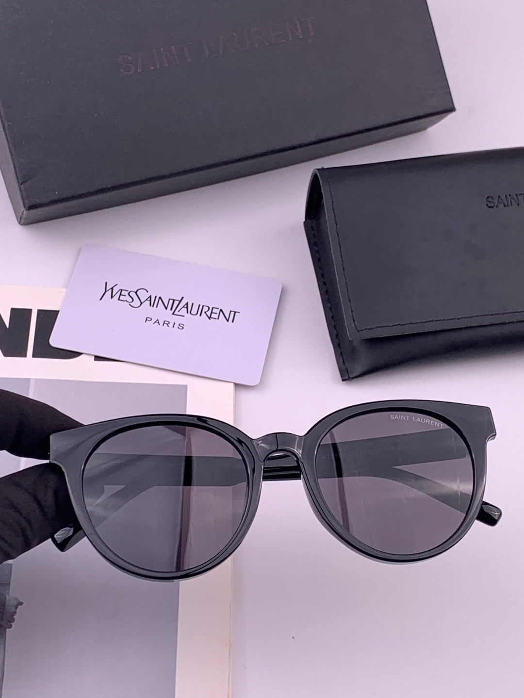 Saint Laurent 47721 Polarized Fashion Gold Lens Sunglasses for Men & Women