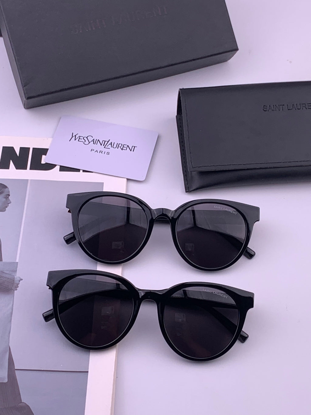 Saint Laurent 47721 Polarized Fashion Gold Lens Sunglasses for Men & Women - detail image 7