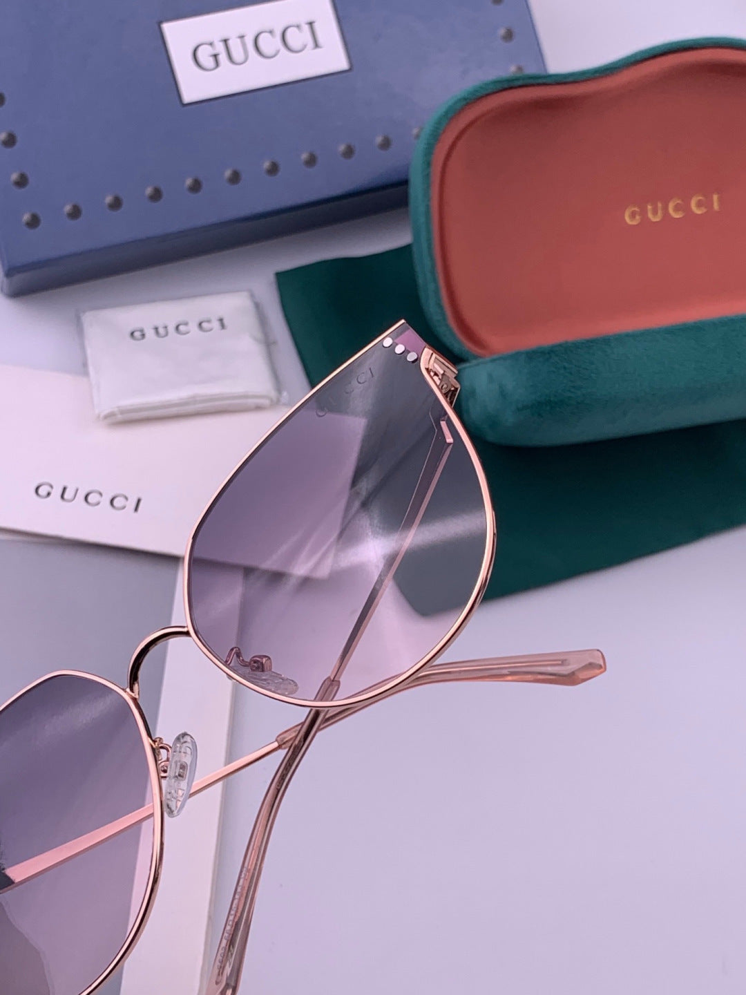 Gucci G3660 Fashion Red Lens Sunglasses for Men & Women - 493408 - detail image 5