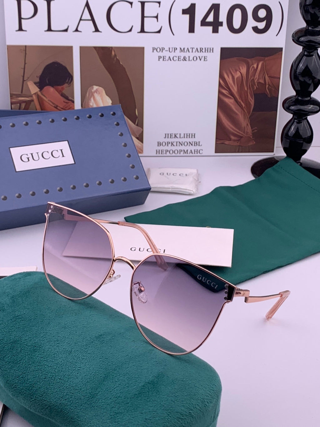 Gucci G3660 Fashion Red Lens Sunglasses for Men & Women - 493408 - detail image 2