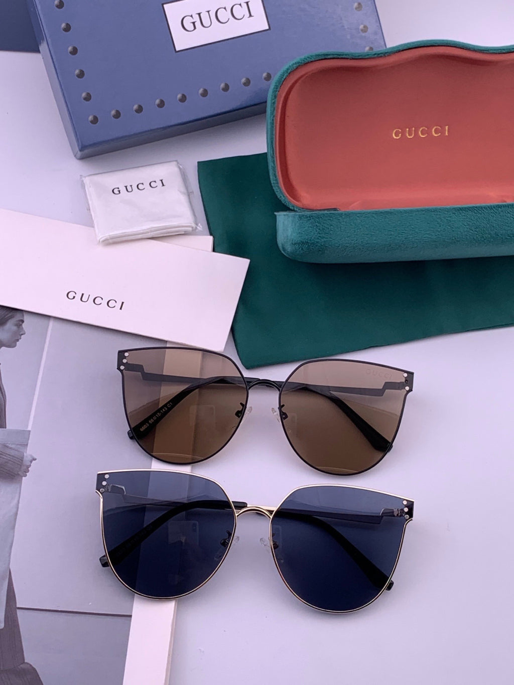 Gucci G3660 Fashion Gold Lens Sunglasses for Men & Women - detail image 7