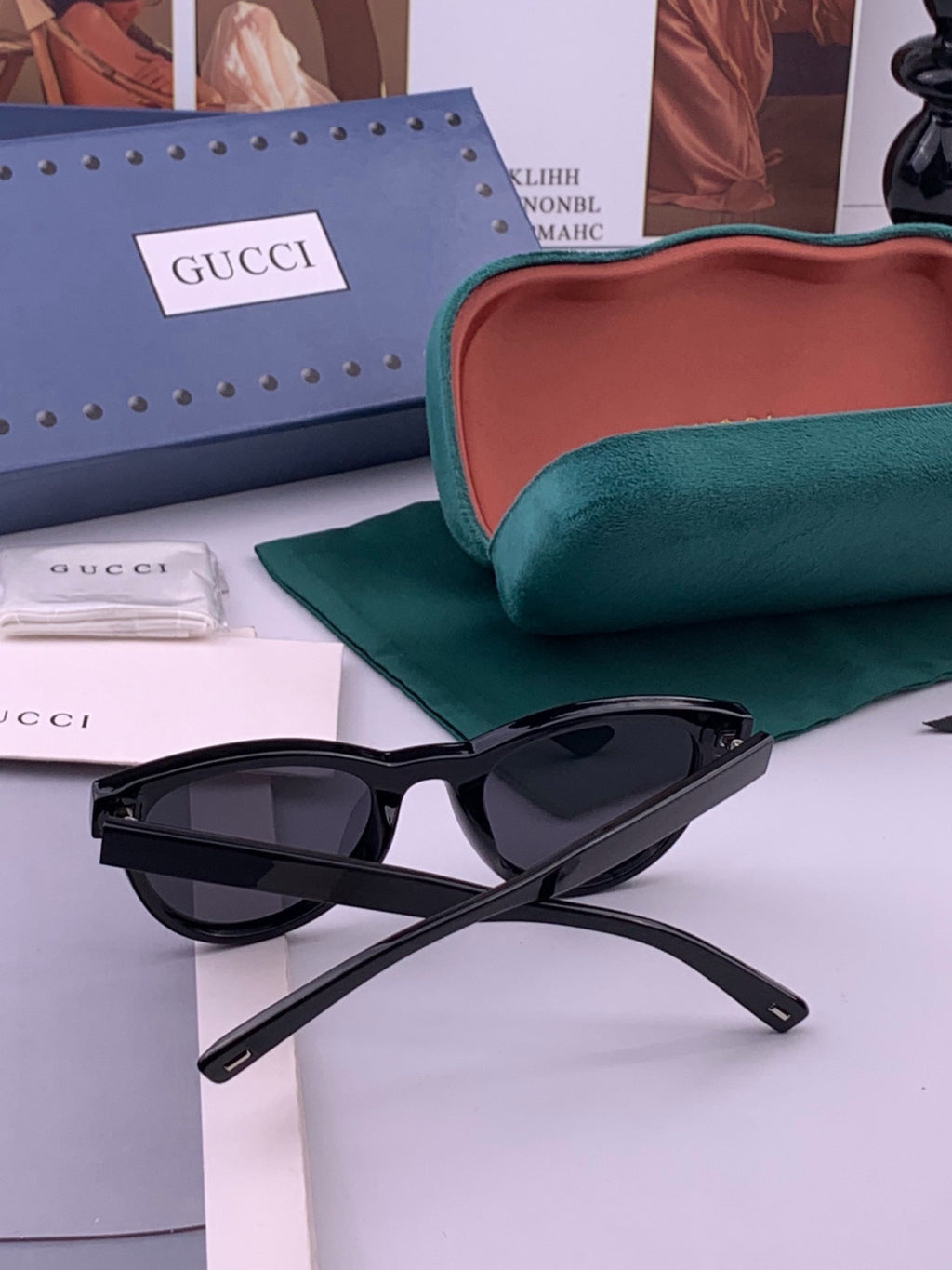 Gucci G868 Polarized Fashion Gold Lens Sunglasses for Men & Women - detail image 7