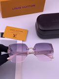 Louis Vuitton L6519 Polarized Square Brown Lens Sunglasses for Men & - 493104