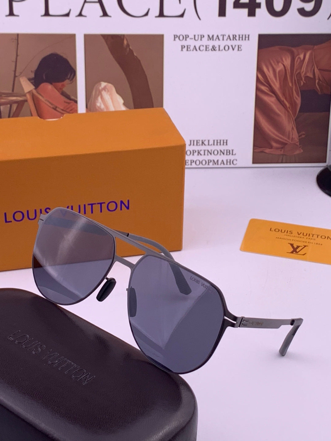Louis Vuitton L712 Fashion Brown Lens Sunglasses for Men & Women - 493106 - detail image 2