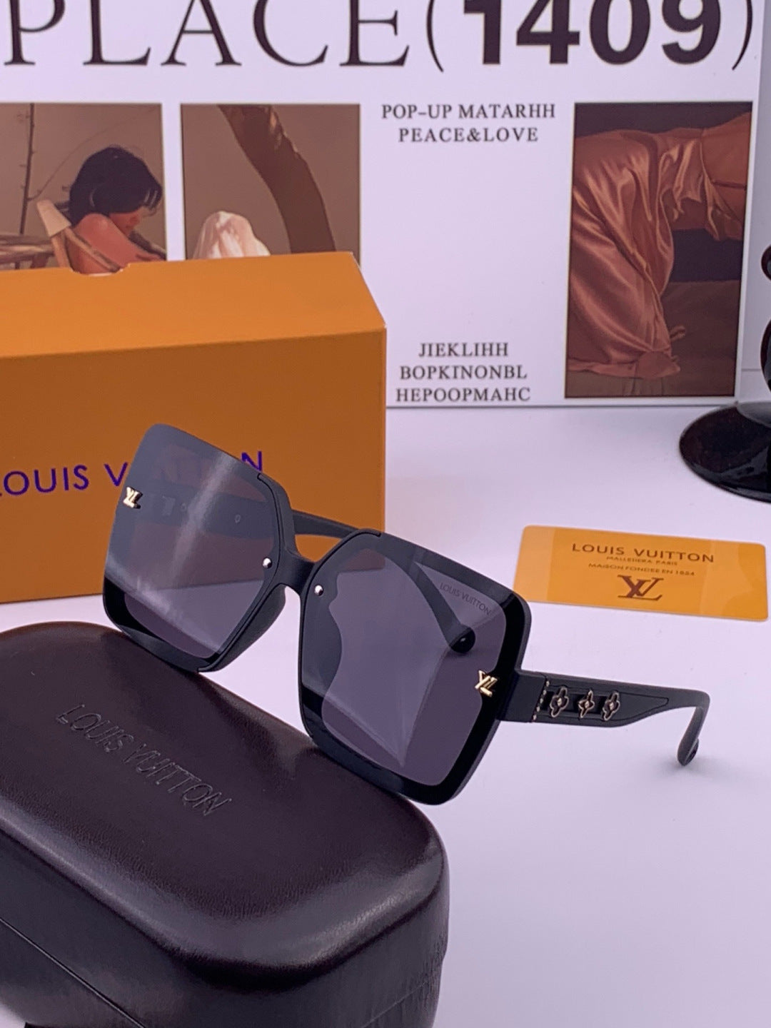Louis Vuitton L5710 Polarized Square Brown Lens Sunglasses for Men & - 486249 - detail image 2