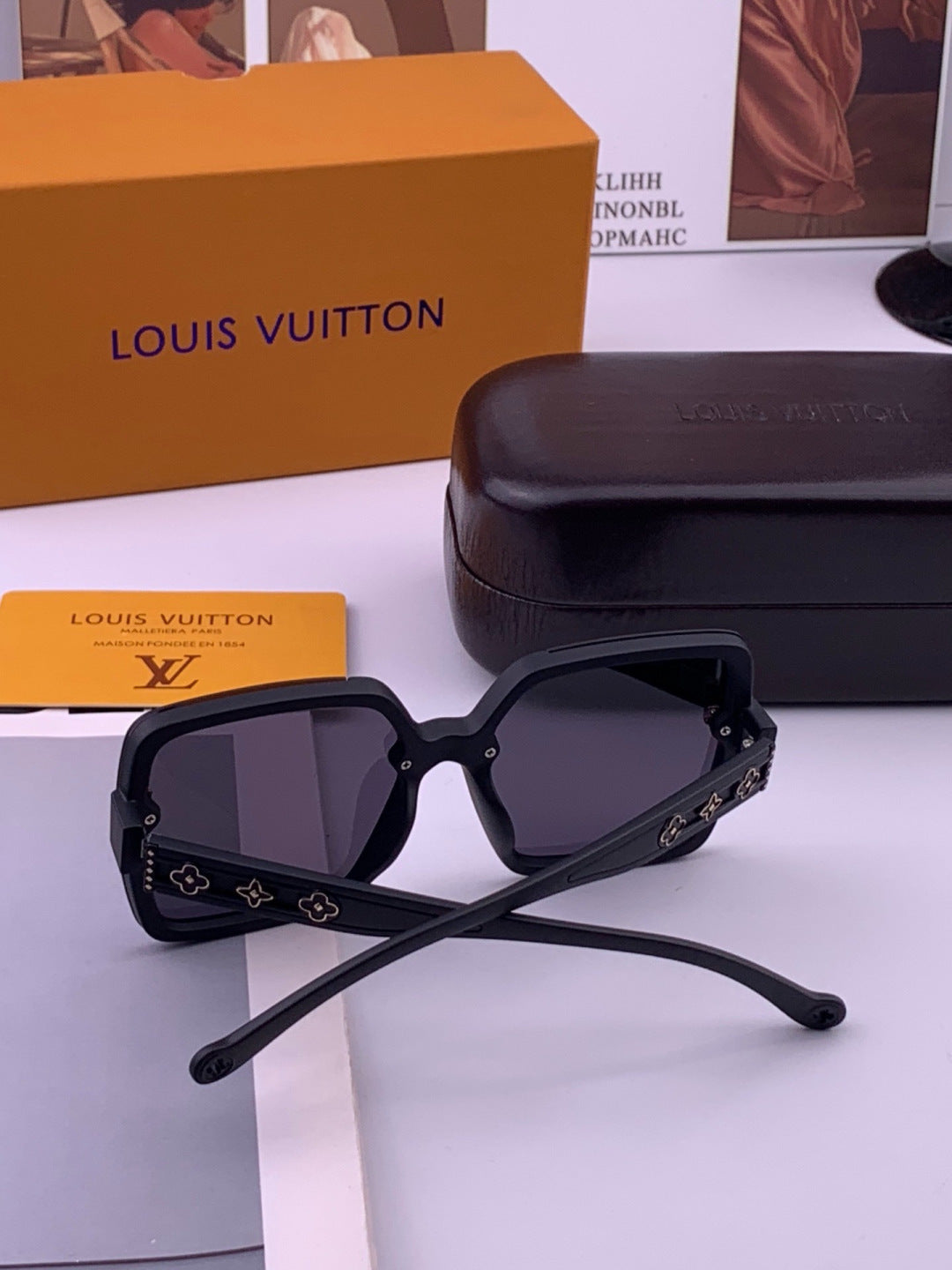 Louis Vuitton L5710 Polarized Square Brown Lens Sunglasses for Men & - 486249 - detail image 6