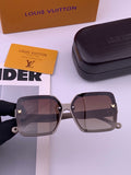 Louis Vuitton L5710 Polarized Square Brown Lens Sunglasses for Men & Women