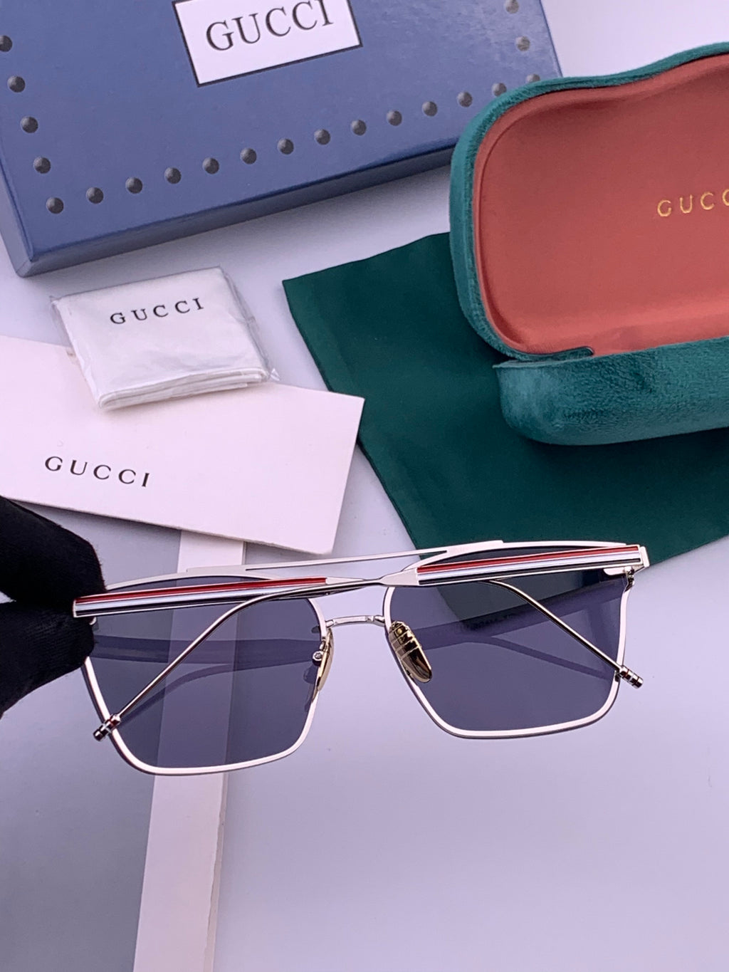Gucci G152 Polarized Aviator Gold Lens Sunglasses for Men & Women - 486407 - detail image 6