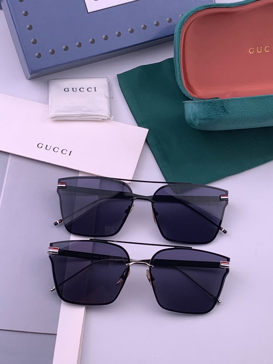 Gucci G152 Polarized Aviator Gold Lens Sunglasses for Men & Women - detail image 7