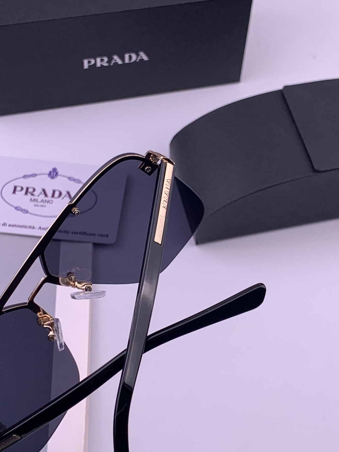 Prada Fashion Blue Lens Sunglasses for Men - 487021 - detail image 6