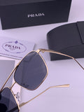 Prada Fashion Black Lens Sunglasses for Men - 487029