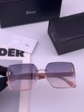 Dior CD0238 Polarized Square Red Lens Sunglasses for Women
