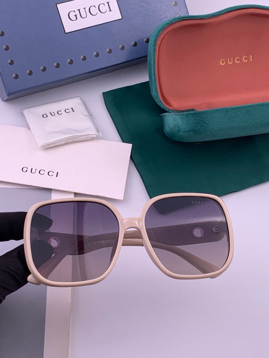 Gucci G0388 Round Red Lens Sunglasses for Men & Women