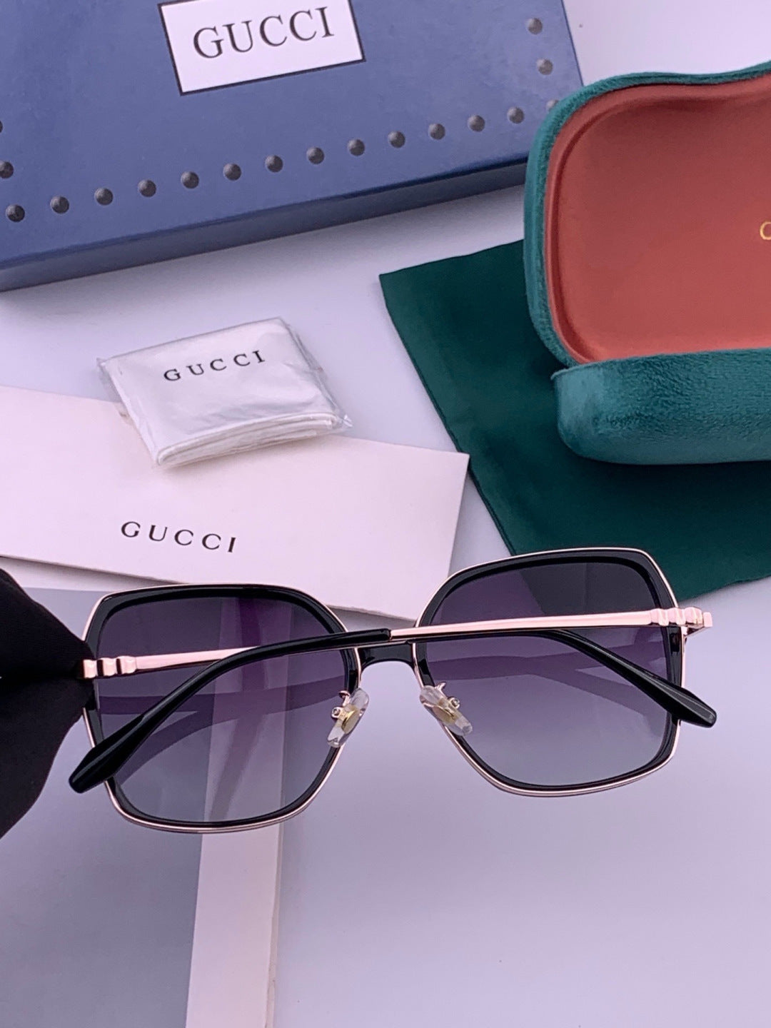 Gucci G6640 Polarized Round Red Lens Sunglasses for Women - 493326 - detail image 6