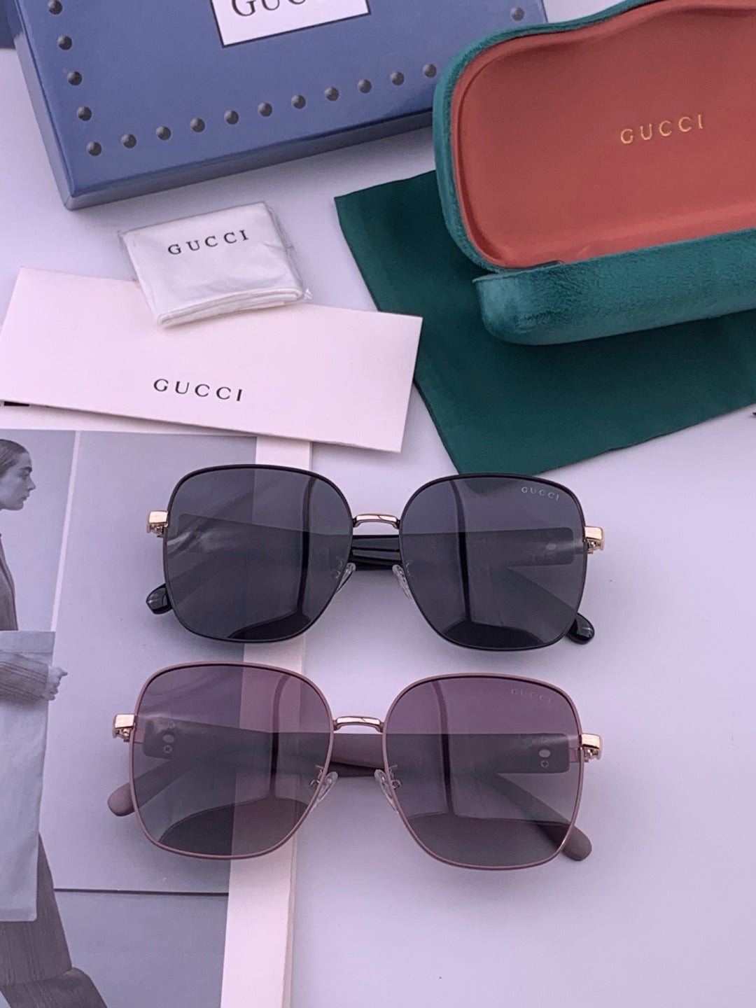 Gucci G9388 Round Gold Lens Sunglasses for Men & Women - 493328 - detail image 8