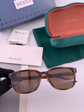Gucci G9820 Polarized Square Gold Lens Sunglasses for Women