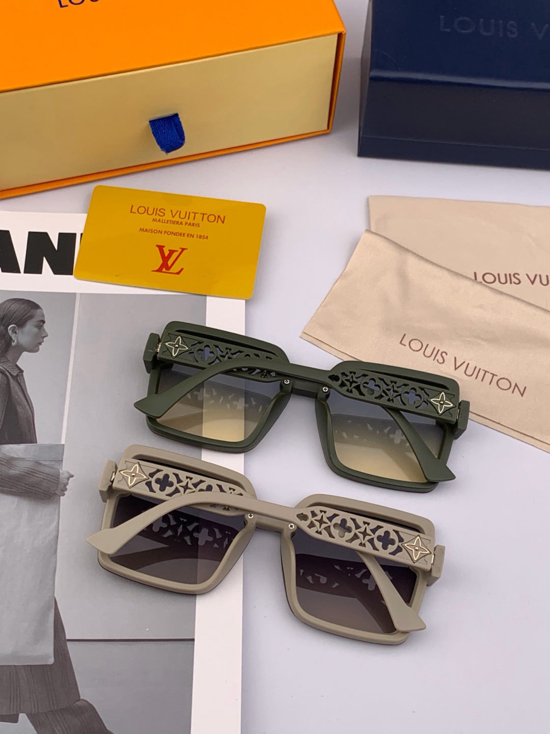 Louis Vuitton Fashion Gold Lens Sunglasses for Men & Women - 486246 - detail image 6