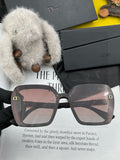Dior CD3290 Polarized Square Black Lens Sunglasses for Women