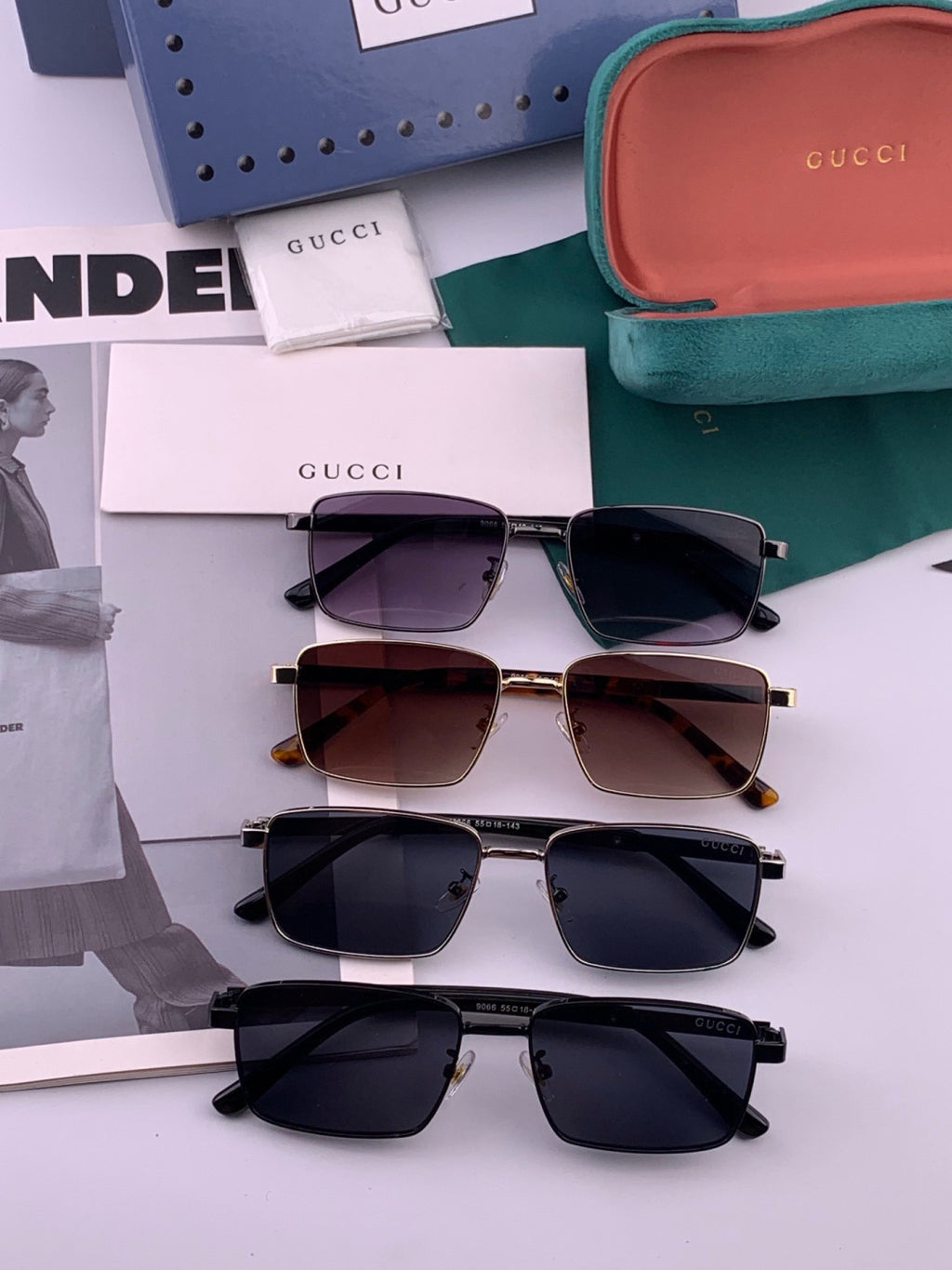 Gucci G6906 Aviator Black Lens Sunglasses for Men & Women - 493296 - detail image 8