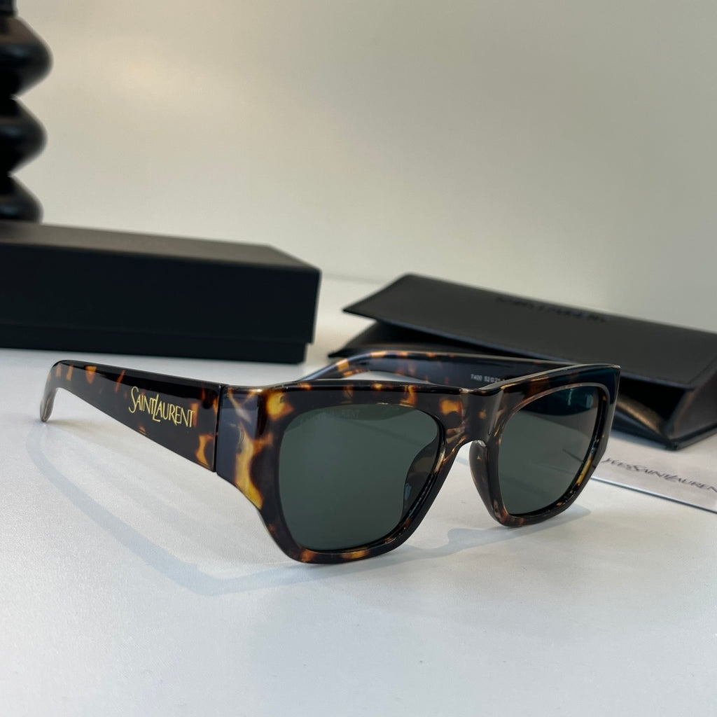 Saint Laurent Slim Black Lens Sunglasses for Men & Women - 486925